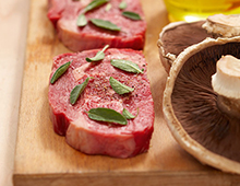 Making raw meat appetizing.